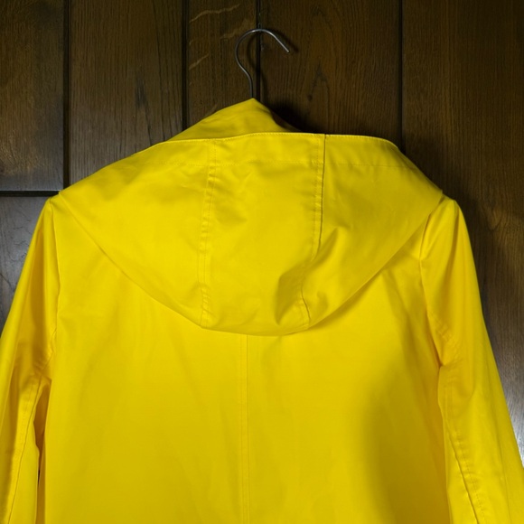 J. Crew Bright Yellow Rain Jacket / Trench Coat (S) - Picture 6 of 12